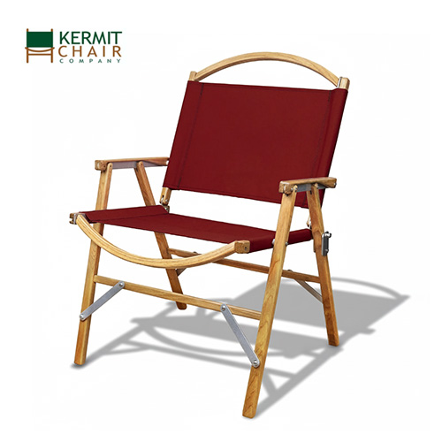 [KCC604] 모터사이클 캠핑용 의자 커밋체어 톨러  (오크) _버건디